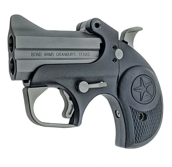 Bond Arms Backup BABU 9mm derringer, 2.5-inch barrel, stainless frame, black rubber grips