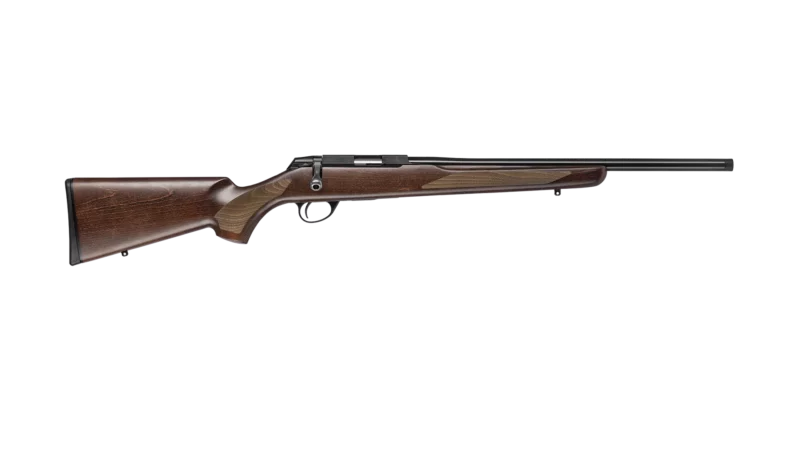 Tikka T1X Hunter .22 LR 20-inch threaded blued barrel walnut stock rifle
