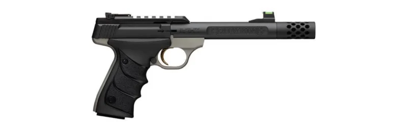 Browning Buck Mark Plus URX .22 LR 5.9-inch threaded pistol in gray and black
