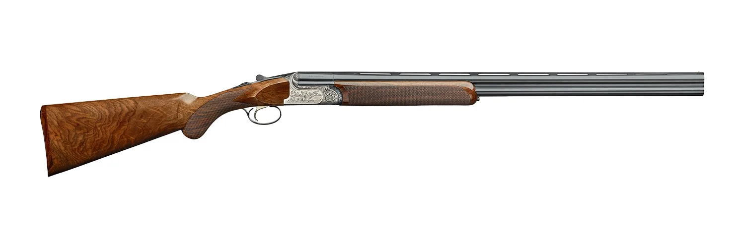 Rizzini BR220 Light 28 Gauge shotgun with 28-inch barrels and engraved alloy receiver, walnut stock
