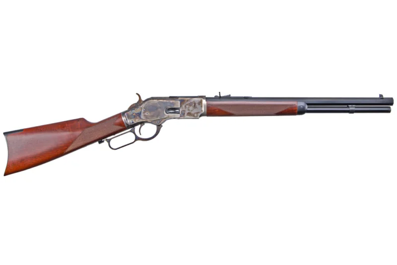 Cimarron 1873 Saddle Rifle .45 Long Colt 18-inch octagon blued barrel with color case-hardened receiver and walnut walnut sto