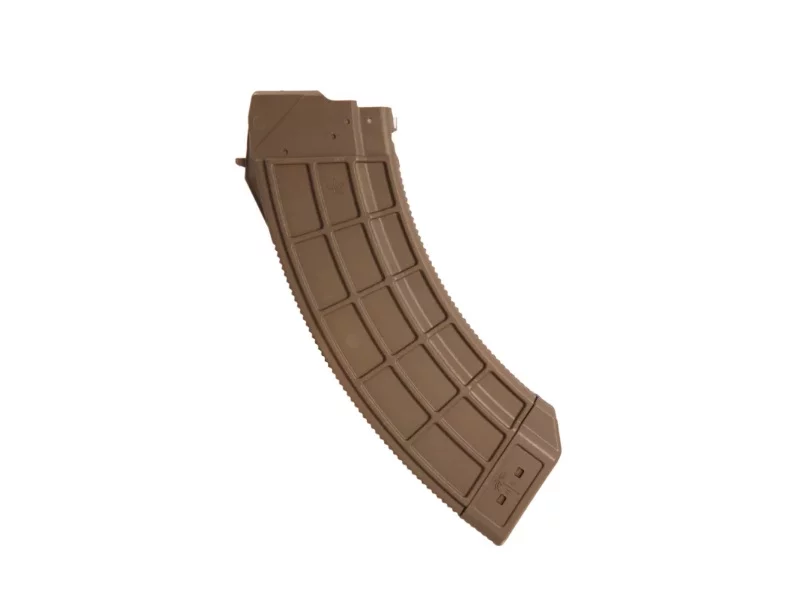 Century Arms US Palm AK30 7.62x39 30rd FDE polymer magazine with stainless steel latch cage