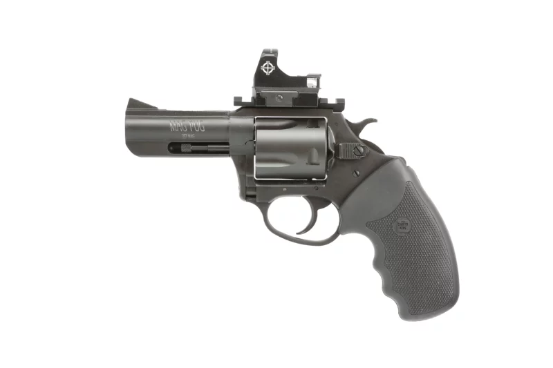 Charter Arms Mag Pug .357 Magnum 3-inch revolver black passivate with Picatinny rail and micro optic