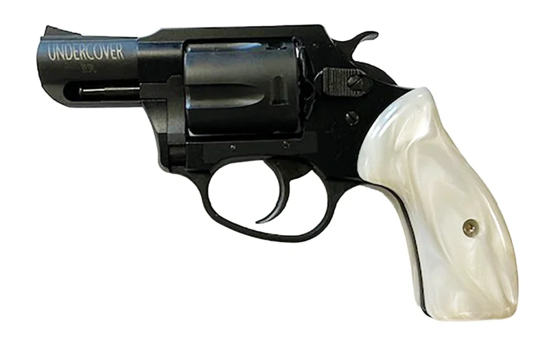Charter Arms Undercover Lite .38 Special 2-inch revolver, black passivate finish, white pearlite grip