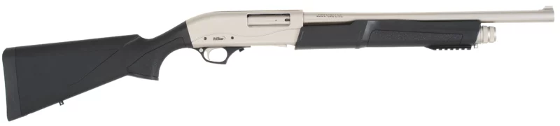 TriStar Cobra III Marine 12ga 18.5-inch pump shotgun, synthetic stock, silver/black