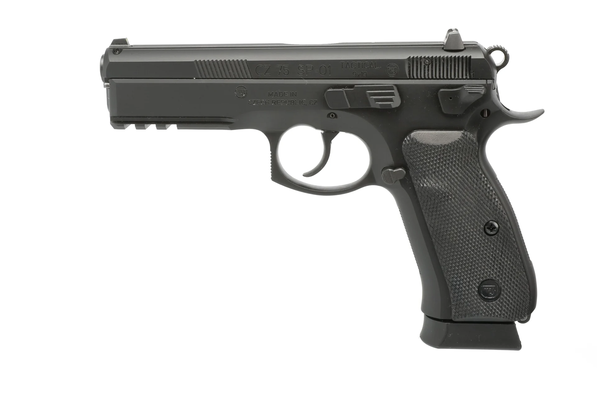 CZ-USA 75 SP-01 Tactical 9mm pistol, 4.6 inch barrel, black finish