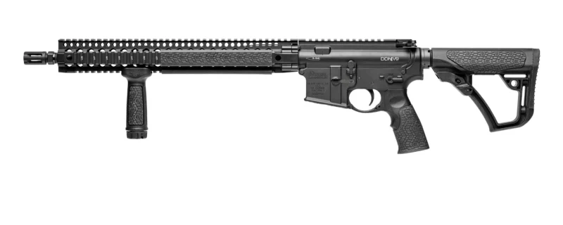 Daniel Defense DDM4 V9 rifle, .223 Rem/5.56 NATO, 16-inch chrome-lined barrel, 15-inch rail, matte black
