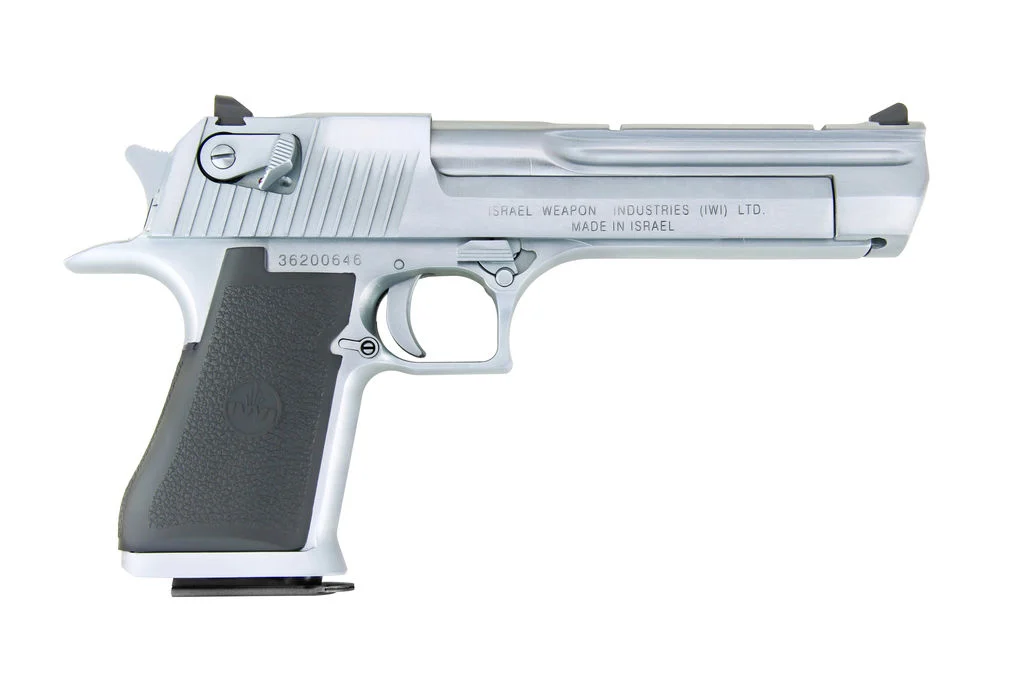 Magnum Research Desert Eagle Mark XIX .44 Magnum 6 in brushed chrome pistol with black polymer grip