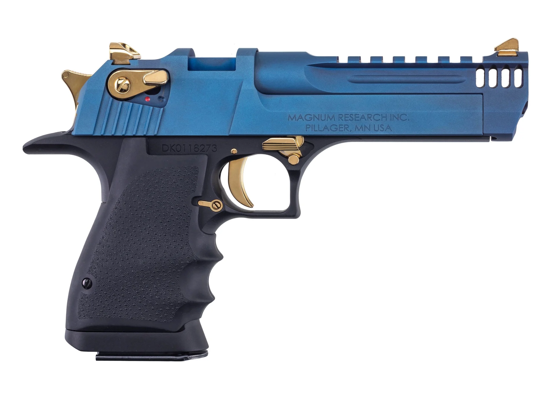 Magnum Research Desert Eagle L5 .44 Mag 5in black frame carbo blue slide