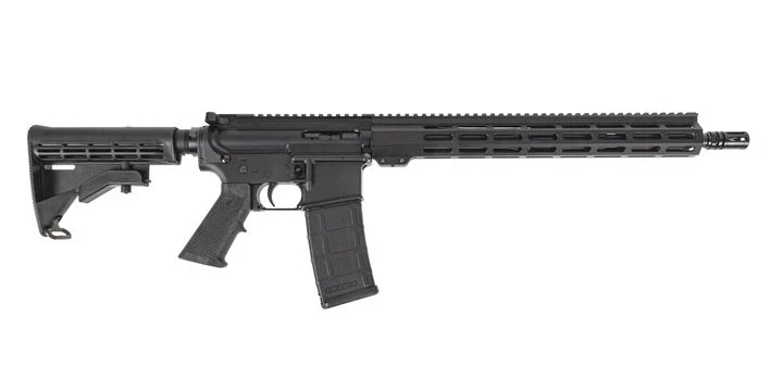 DPMS DR-15 Slick Side AR rifle in black with 16-inch barrel and 13.5-inch M-LOK handguard