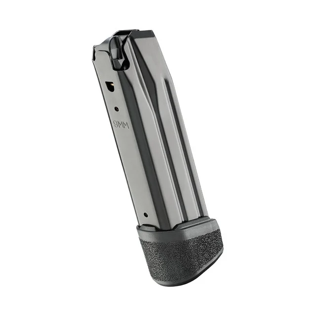 Springfield Armory Echelon Compact 9mm 18rd magazine stainless steel with black polymer basepad