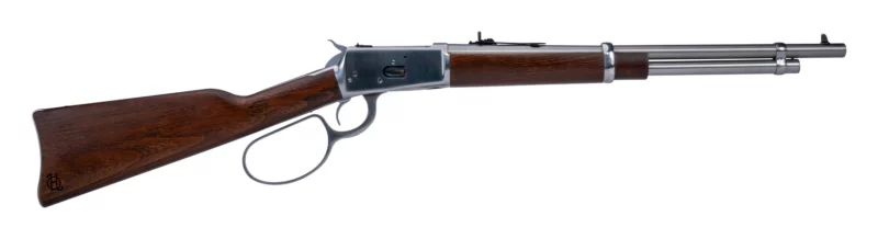 Heritage 92 Lever Action .44 Magnum rifle, gloss blued finish, hardwood stock