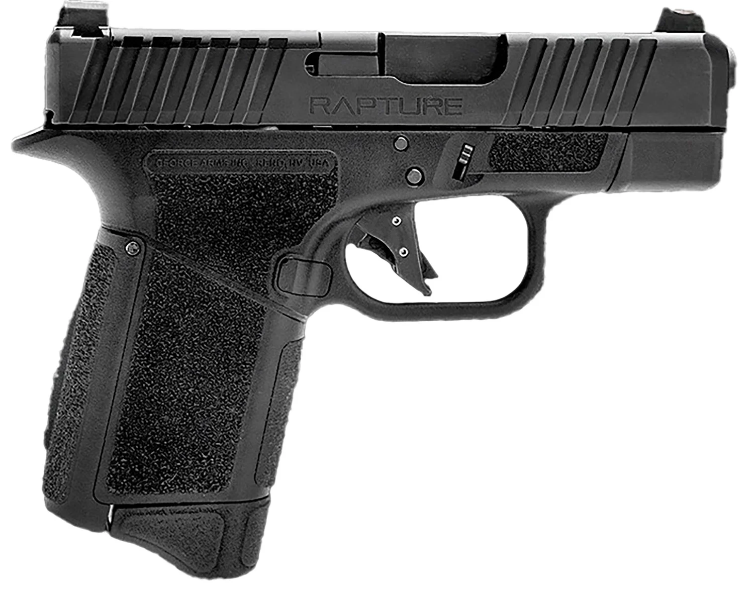 GForce Arms Rapture GF9 9mm subcompact pistol, 3.25 inch barrel, black finish