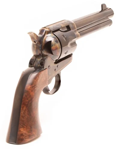 Standard Manufacturing SAR HGR .45 Long Colt 4.75in revolver with case-colored frame and wood one-piece grip