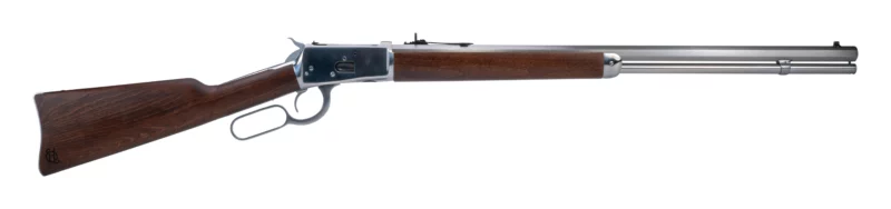 Heritage Arms 92 24 in stainless octagon barrel lever-action rifle in .45 Long Colt with hardwood stock
