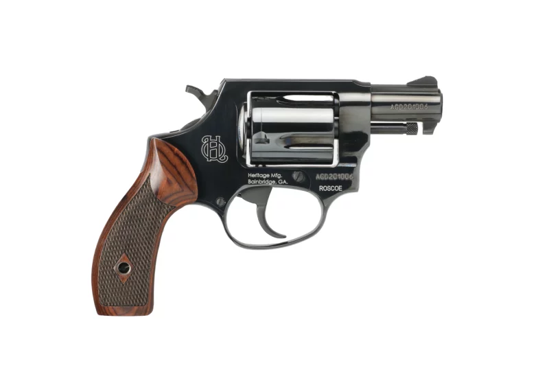 Heritage Arms Roscoe .38 Special 2 inch 5-round revolver black finish with wood grips