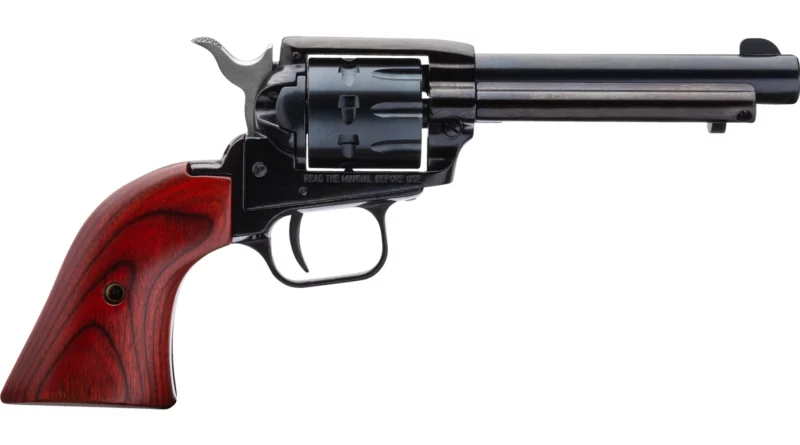 Heritage Arms Rough Rider revolver 4.75 inch blued barrel Cocobolo grips 9-shot