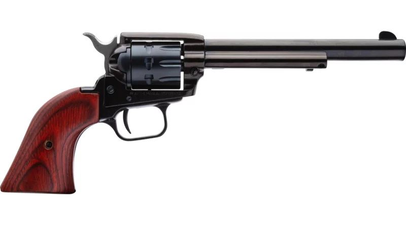 Heritage Rough Rider 6.5-inch blued revolver with cocobolo grips and 9-round cylinder