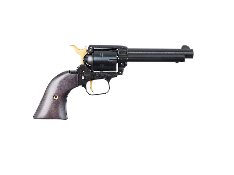 Heritage Rough Rider RR22B4-GLD .22 LR revolver, 4.75-inch barrel, black finish with gold accents
