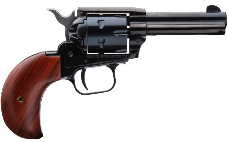 Heritage Rough Rider 3.5 inch blued bird's head revolver with cocobolo grip