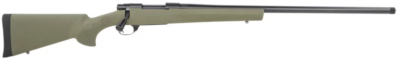 Howa M1500 Hogue 7mm PRC 24-inch rifle with green Hogue overmolded stock