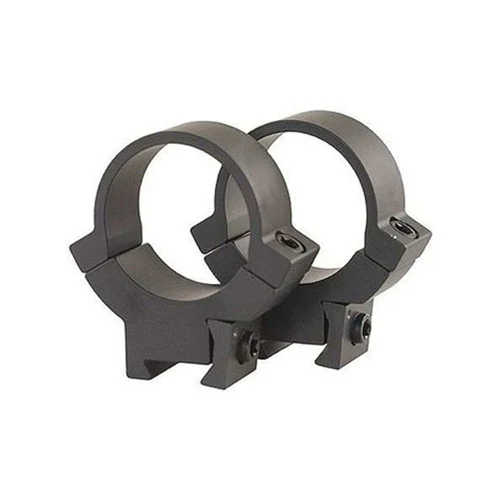 Warne Maxima Rimfire 30mm medium matte steel scope rings with reversible clamp for 3/8 and 11mm dovetails