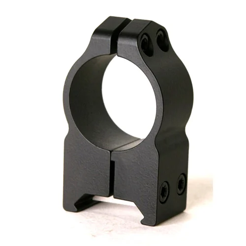 Warne Maxima 1 inch high matte black steel fixed scope rings