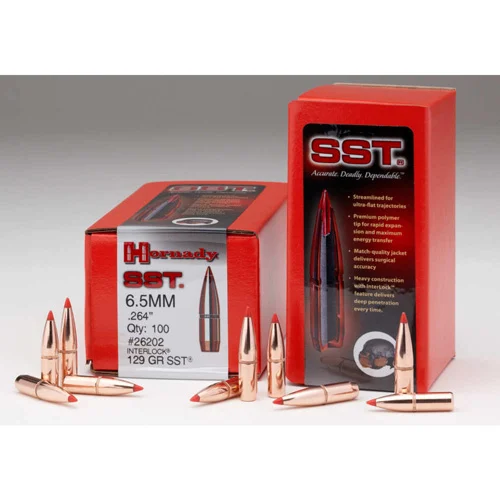 Hornady SST .270 Cal .277 130 gr polymer tip boat tail bullets 100 per box