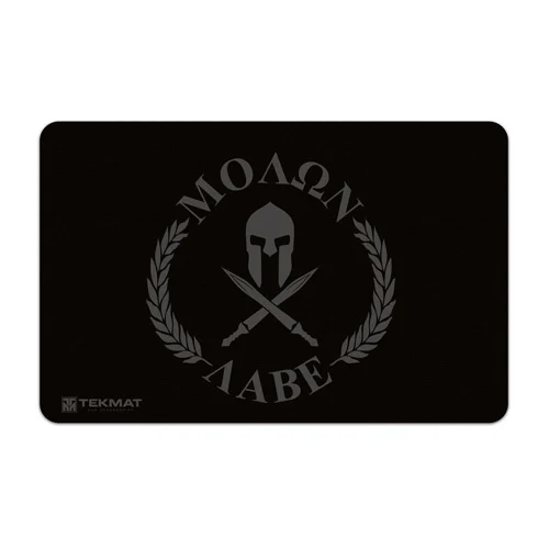 TekMat Molon Labe 11x17 armorer bench mat with polyester top and neoprene backing