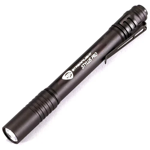 Streamlight Stylus Pro black penlight, anodized aluminum, AAA-powered
