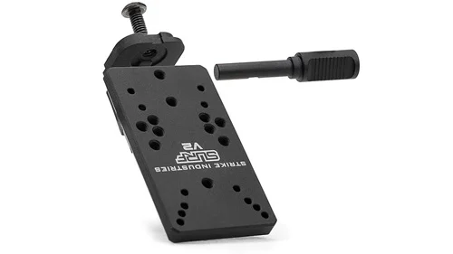 Strike Industries Scorpion Universal Reflex Mount for Glock V2 in black, 6061-T6 aluminum