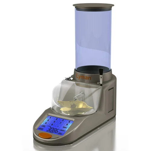 Lyman Gen6 Compact Digital Powder System front view with touch screen