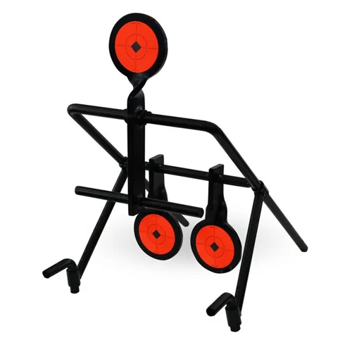 Birchwood Casey .44 Gallery Resetting Target black orange steel 3.75-inch paddles