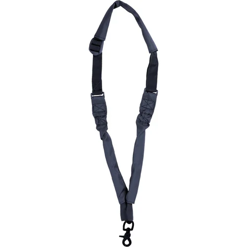 Bulldog Bungee Tactical Sling in black with metal clip and 1-inch swivel