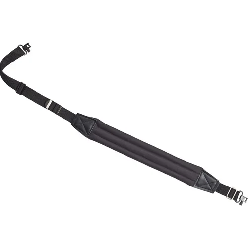 Bulldog Cases deluxe padded 1-inch rifle sling in black with quick-release swivels