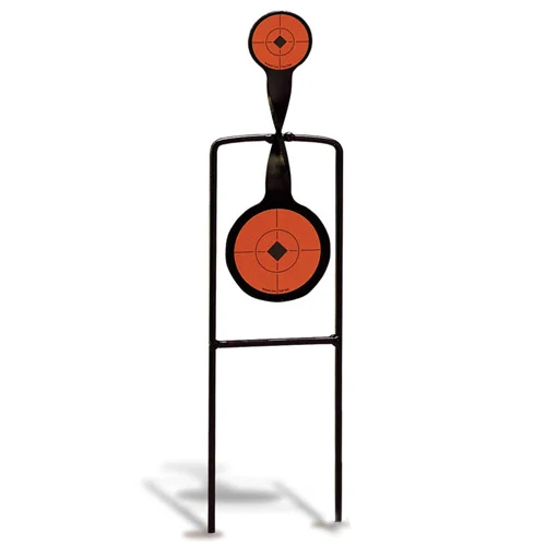 Birchwood Casey Sharpshooter Spinner Target SDA22 .22 rimfire AR500 steel black orange bullseye