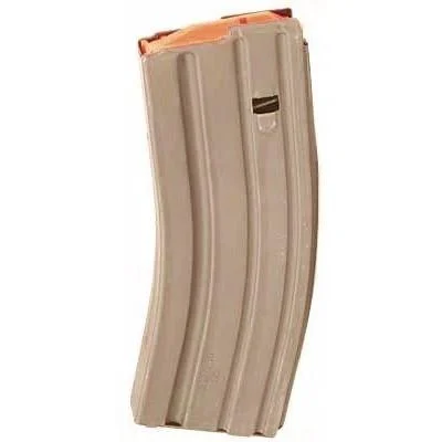 ASC AR Family Stainless Steel Magazine .223 Remington 30rd Dark Earth Orange Follower