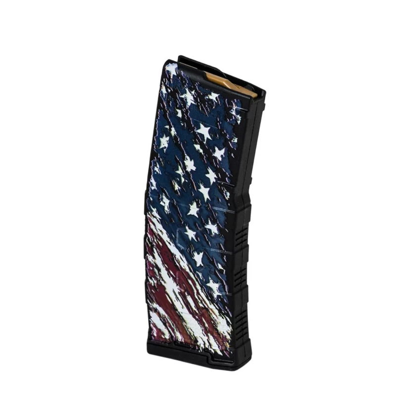 AMEND2 Mod-3 30rd AR-15 magazine American Flag print 5.56x45 polymer