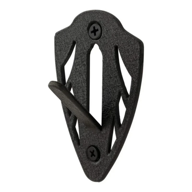 Allen EZ Mount Skull Peg Hook in black steel mounted on a wall for small to mid-size game