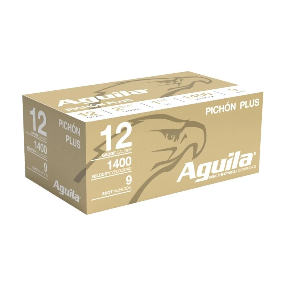 Aguila Pichón Plus 12ga 2.75 inch #9 birdshot 10rd box