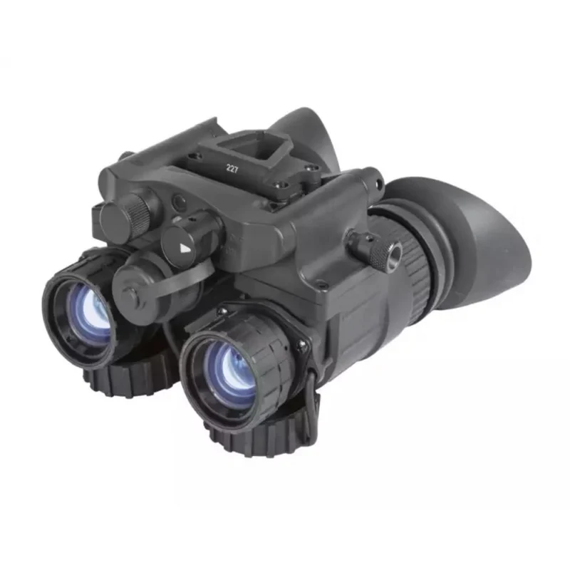 AGM NVG-40 NW1 dual-tube night vision goggle binocular in black with built-in IR illuminator