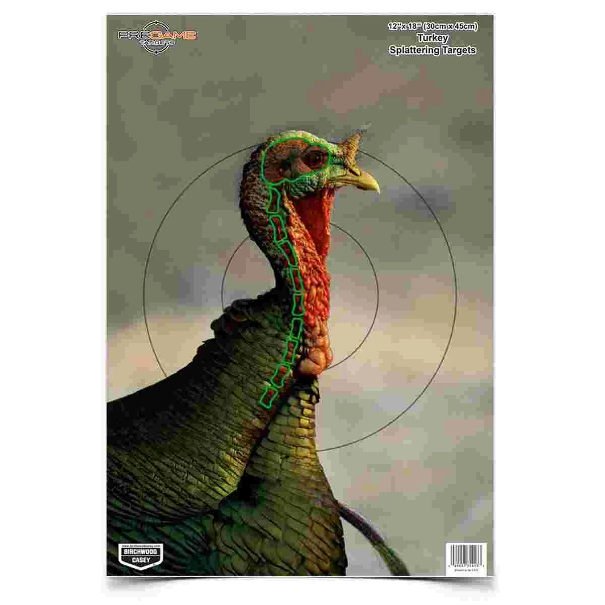 Birchwood Casey Pregame 12x18 turkey splattering paper targets 8 pack