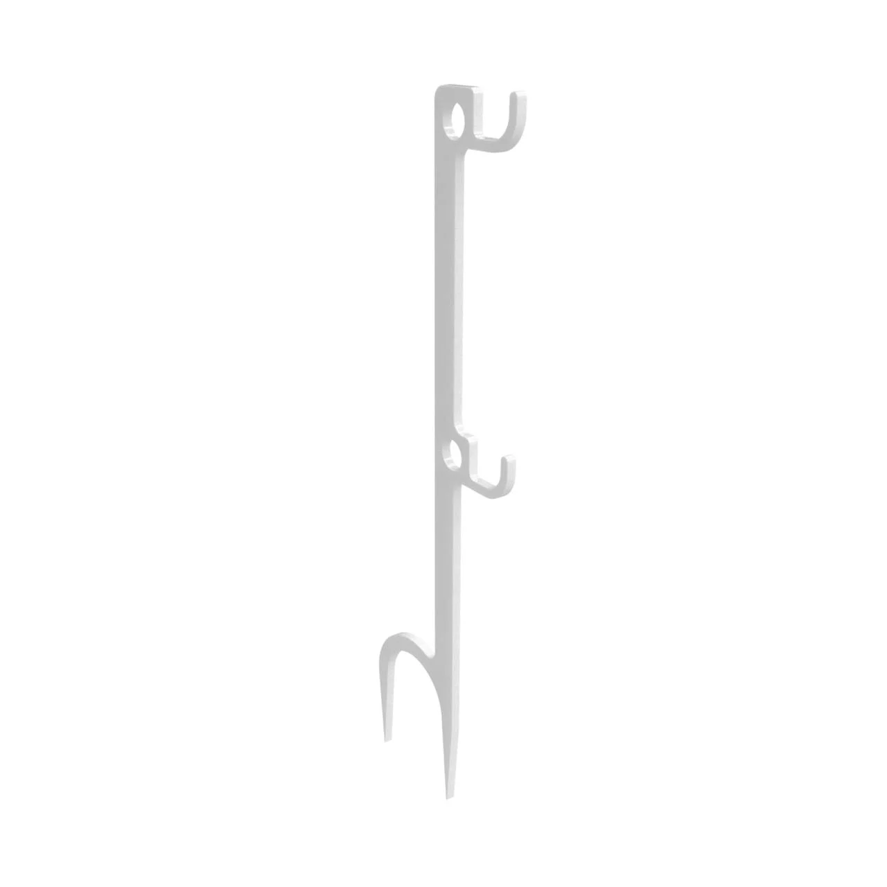 Birchwood Casey double-hook steel target hanger 30 inch white AR500