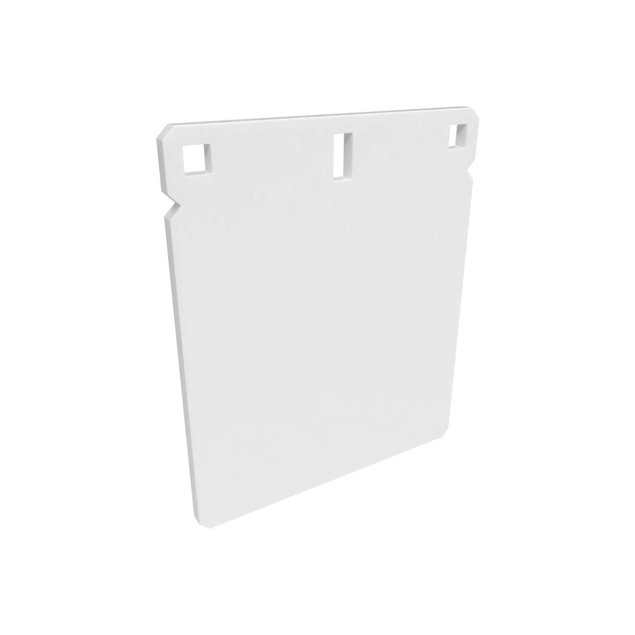 Birchwood Casey AR500 3/8 in 8 in square steel target, bright white powder coat