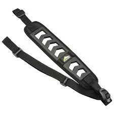 Butler Creek Featherlight black rifle sling no swivels, breathable foam shoulder pad, thumb loop
