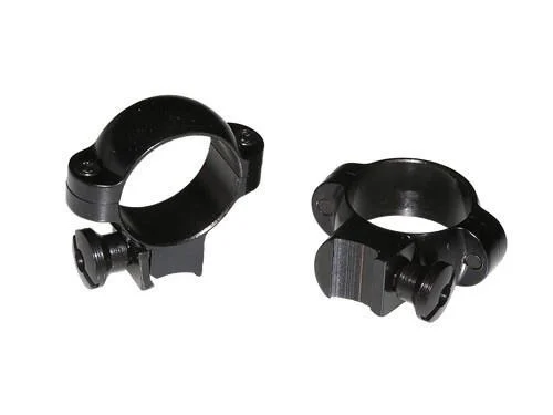 Burris Deluxe solid steel 1-inch rimfire rings medium height gloss black