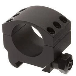 Burris XTR 30mm low single scope ring in matte black, side view