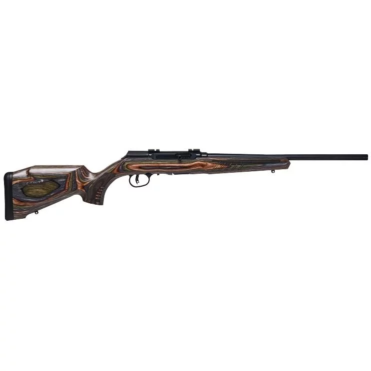 Savage A22 BNS-SR .22 LR 18-inch rifle with forest green laminate stock