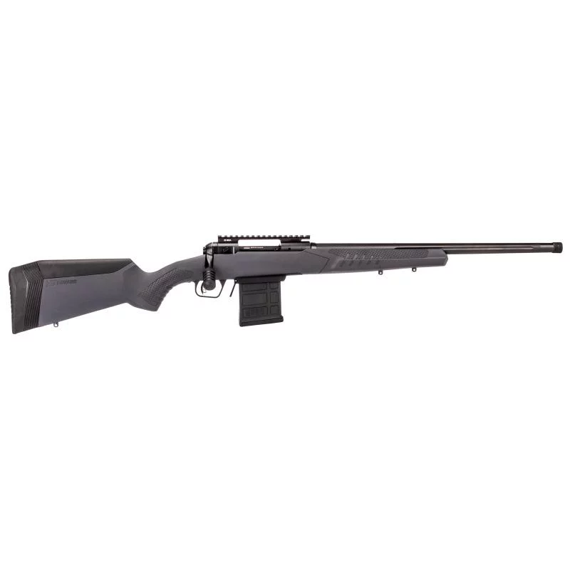 Savage 110 Tactical 6.5 Creedmoor rifle with fixed AccuStock and threaded heavy barrel