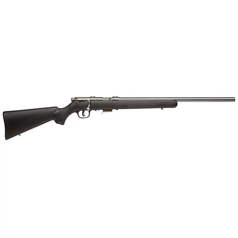 Savage 93 FVSS .22 WMR 21-inch heavy stainless barrel with matte black synthetic stock